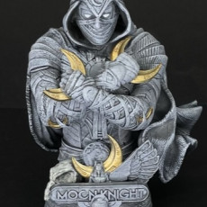 Picture of print of FREEBIE: Wicked Marvel Moon Knight Bust: Tested and ready for 3d printing