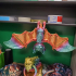 Bat articulated toy, print-in-place body, snap-fit head, cute-flexi print image