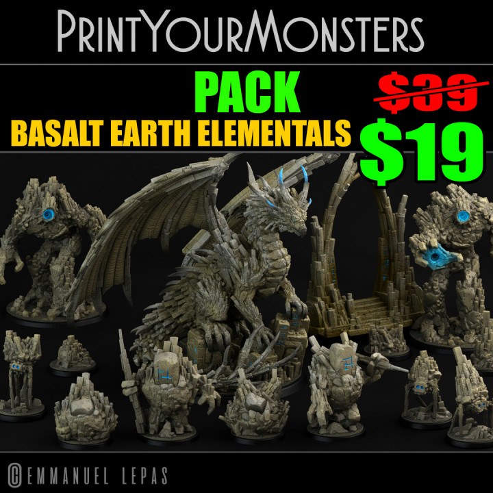 Basalt Elementals Pack (Fantastic Portals)'s Cover