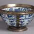 Silver-gilt mounted Chinese bowl image