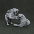 Smilodon Populator fighting 1-35 scale pre-supported image