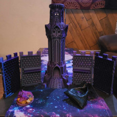 Picture of print of Fire In The Night Dice Tower