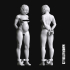 Sub Series 42c – Naked & Bound Pregnant Female Battle Sister Prisoner Slave image
