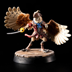 Picture of print of Owlin Swashbuckler - Tabletop Miniature (Pre-Supported)