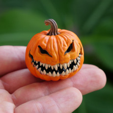 Picture of print of Halloween Evil Pumpkin