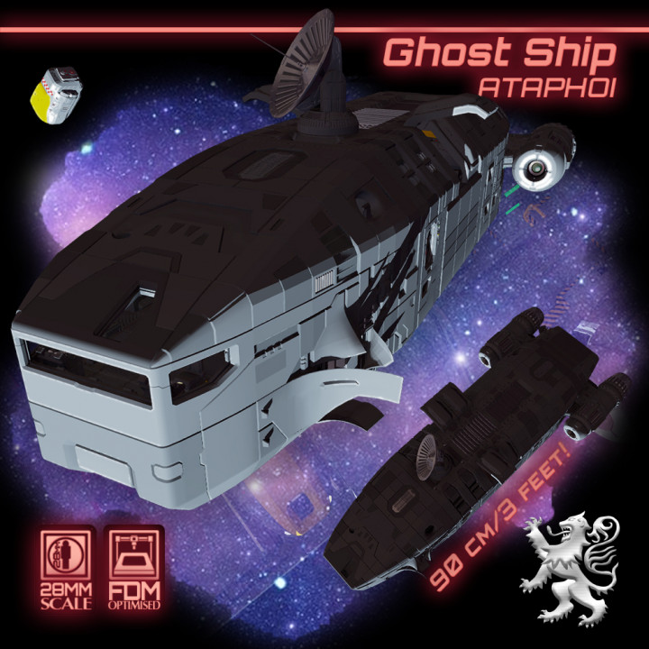 Ghost Ship Ataphoi 28mm Starship's Cover