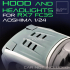 HOOD and HEADLIGHT SET FOR RX7 FC3 AOSHIMA 1-24 MODELKIT image
