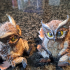Owlbear Baby Hatched / Owl Bear Hybrid / Wild Animal Beast / Forest Encounter print image
