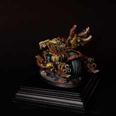Picture of print of Da road boss, orc warboss on warbike (pre-supported)