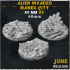 Alien Invaded Ruined City - Base & Toppers (Small set) image