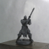 Orc warrior 3 32mm pre-supported print image