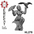 HL278 - Heresylab - SciFi Female PinUp Raven Guard Topless image