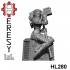 HL280 - Heresylab - SciFi Female PinUp Iron Guard Topless image