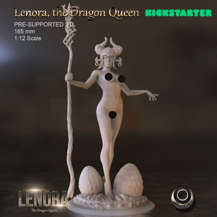 Lenora, the Dragon Queen (Nude Version)'s Cover