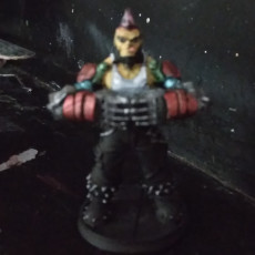 Picture of print of (0087) Male big guy cyberpunk with big arms