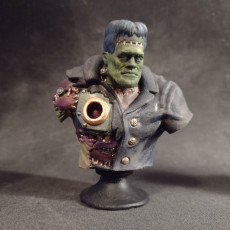 Picture of print of Frankenstein Bust