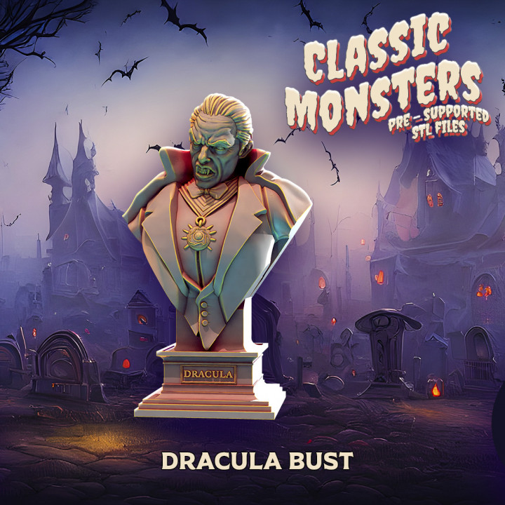 Dracula bust's Cover