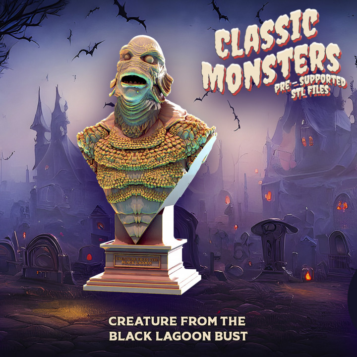 Creature of the black lagoon bust's Cover