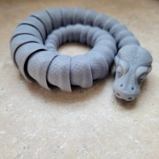 Picture of print of Ball Python Snake Articulated Toy, Print-In-Place Body, Snap-Fit Head, Cute Flexi