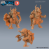 Wooly Minotaur Paladin Set / Longhorn Humanoid / Bulky Warrior / Half Bull Man image