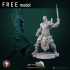 Orc warrior 4 32mm pre-supported free STL image