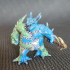 Skin Stitch Dragon / Legendary Drake /  Draconic Lizard / Magical Beast / Dragonborn print image