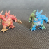 Skin Stitch Dragon / Legendary Drake /  Draconic Lizard / Magical Beast / Dragonborn print image
