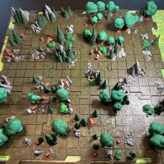 Picture of print of INSTADUNGEON™ Great Outdoors Forest Set: exterior terrain tiles compatible with D&D, Pathfinder and more