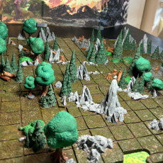Picture of print of INSTADUNGEON™ Great Outdoors Forest Set: exterior terrain tiles compatible with D&D, Pathfinder and more