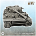 Panzer VI Tiger Ausf. E 1944 (late) (damaged version) - WW2 German Flames of War Bolt Action Command Blitzgrieg image