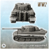 Panzer VI Tiger Ausf. E 1944 (late) (damaged version) - WW2 German Flames of War Bolt Action Command Blitzgrieg image