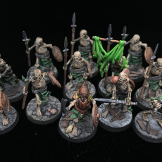 Picture of print of Skeleton Warriors with Swords Unit - Highlands Miniatures