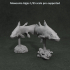 Mawsonia gigas set 1-35 scale pre-supported prehistoric fish image