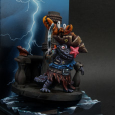 Picture of print of Zombie Pirate Salamander Captain - Kenki, Hanzaki Undead Pirate (Pre-supported)