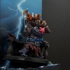 Picture of print of Zombie Pirate Salamander Captain - Kenki, Hanzaki Undead Pirate (Pre-supported)