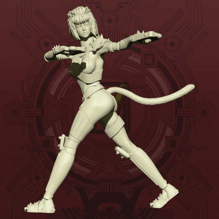 Cyberpunk Catgirl - Dual Pistol Pose's Cover