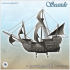 Sail boat Caravel (3) - Pirate Jungle Island Beach Piracy Caribbean Medieval terrain image