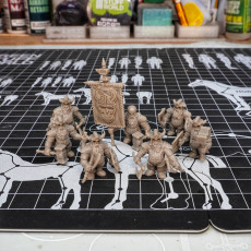 Picture of print of Undead Dwarf Guards (pre-supported)