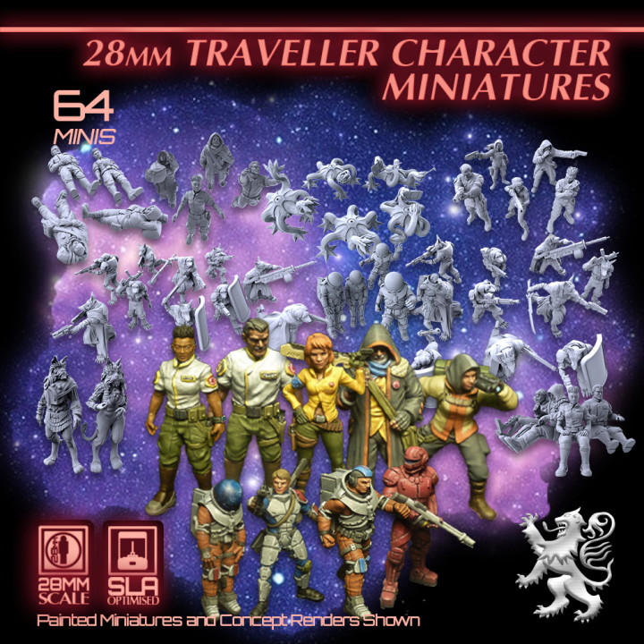 28mm Traveller Character Miniatures's Cover