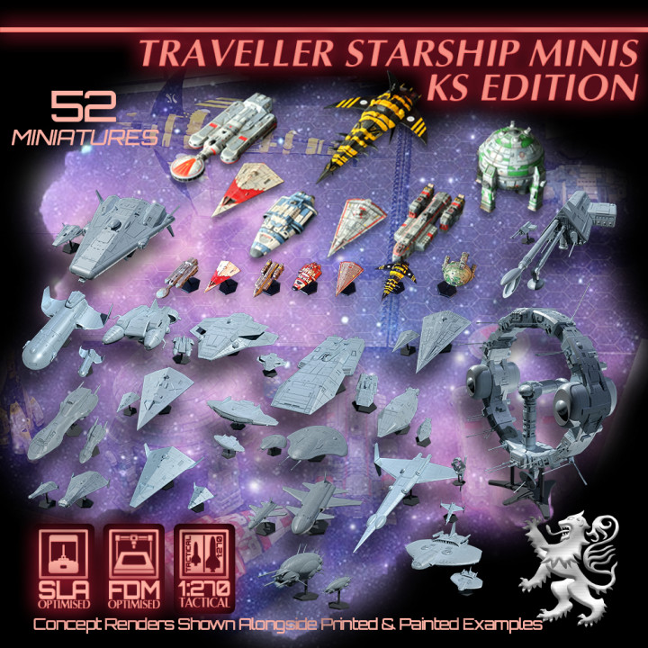 Traveller Starship Miniatures KS Edition's Cover