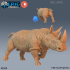 Rhino Walking / Rhinocero / Wild Southern Animal / Utopian Predator / African Encounter image