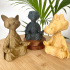 Set of 3 Buddha Animals - Easy Print image
