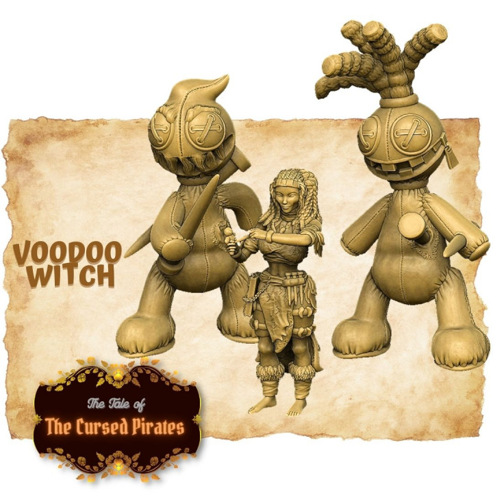 Voodoo Witch and her Dolls's Cover