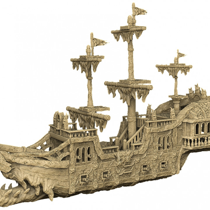 28mm Playable Ghost  Ship - Cursed Pirate Ship's Cover