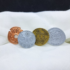 Picture of print of Celtic coin set