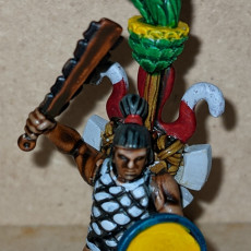 Picture of print of Aztec War Banner Upgrade Kit