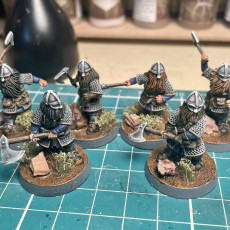 Picture of print of Dwarves of the Saphire Ridges Dwarf Warriors with Axes