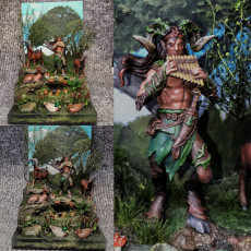 Picture of print of Satyr 75mm pre-supported