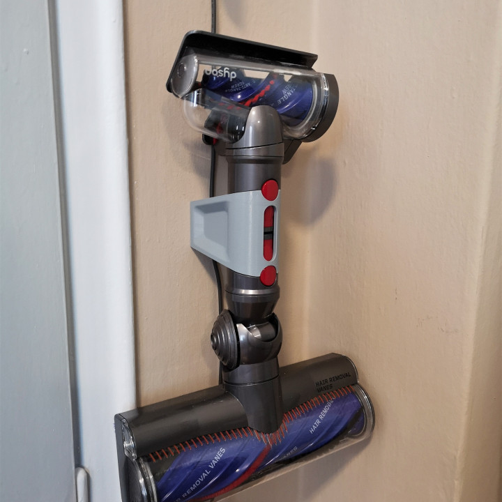 3D Printable Dyson V12 Slim - Double accessory wall mount by Stefano Airoldi