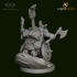 Dungeons and Diversity Dwarf Barbarian Wheelchair figure from Strata Miniatures image